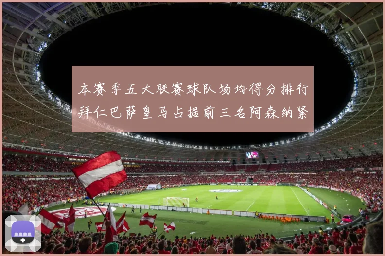 本赛季五大联赛球队场均得分排行拜仁巴萨皇马占据前三名阿森纳紧随其后位列第五